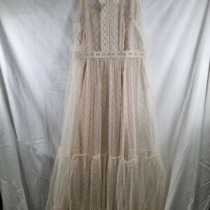 Nwt Girls Size 10 Joyfolie Brielle Maxi In Ecru Dress